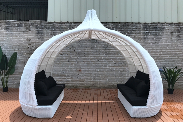 Outdoor daybed with canopy oval|Aluminium Garden Furniture Manufacturers