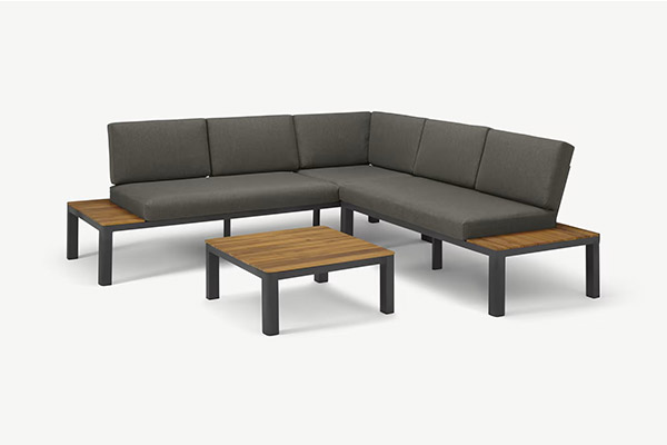 Modern Outdoor Sofa Sectional With Teak Wood