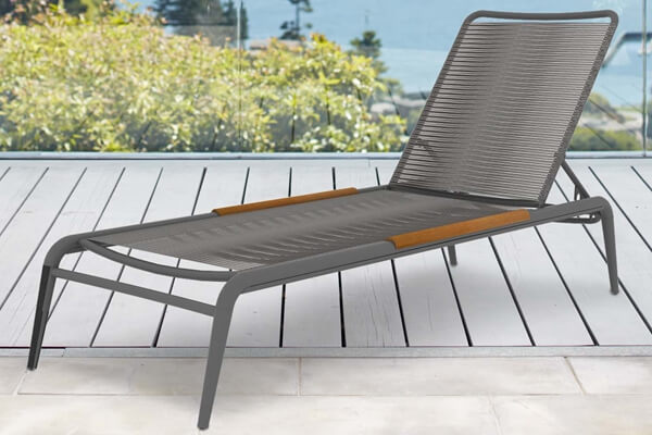 Best Outdoor Chaise With Armrest Teak