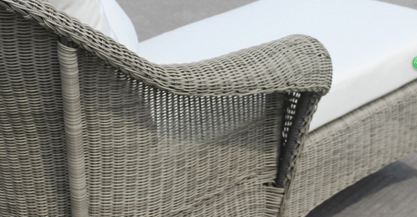 Outdoor sofa rattan with sunbrella