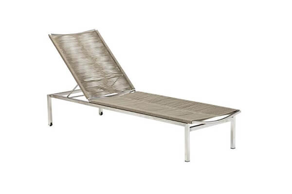 Stainless steel outdoor patio furniture|sunlounger