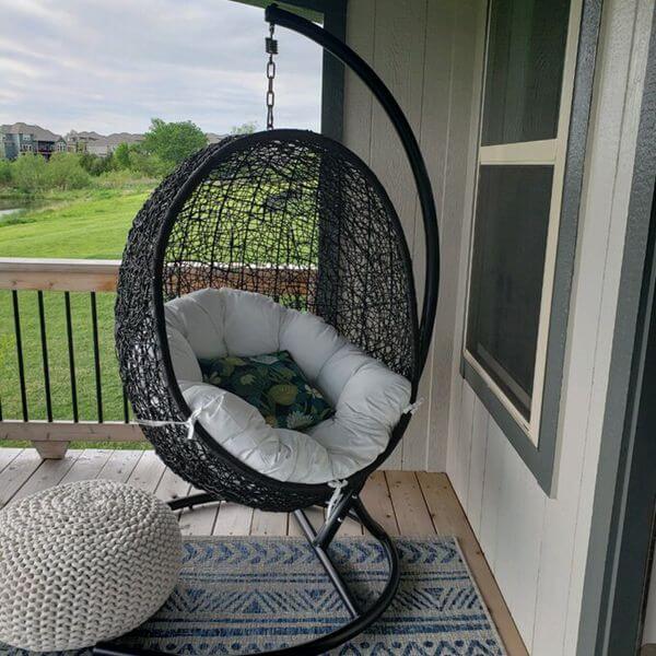 Hanging Egg Chair For Outdoor Indoor-King Arts