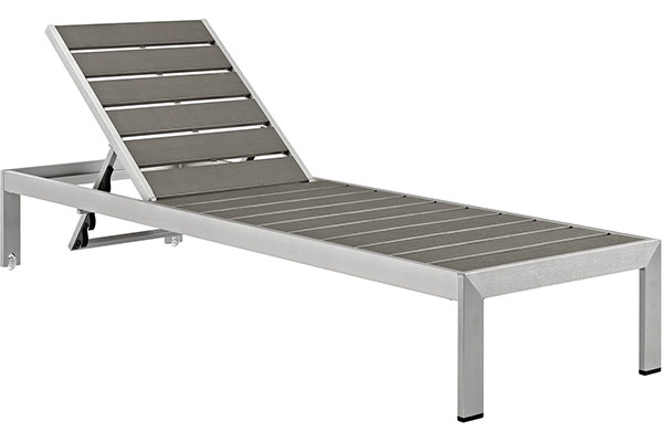 Cheap Sunlounger With Plastic Wood Wholesale