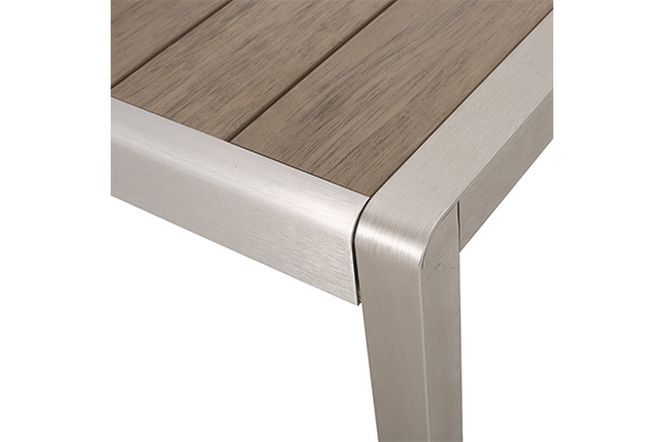 Outside Garden Furniture With Brushed Sliver