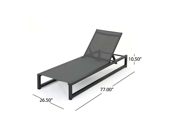 Garden Sun Loungers With Side Table