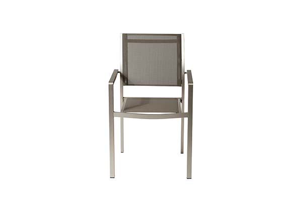 Patio Dining Chairs With Mesh Armrest