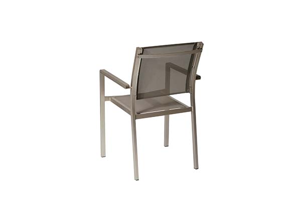 Patio Dining Chairs With Mesh Armrest