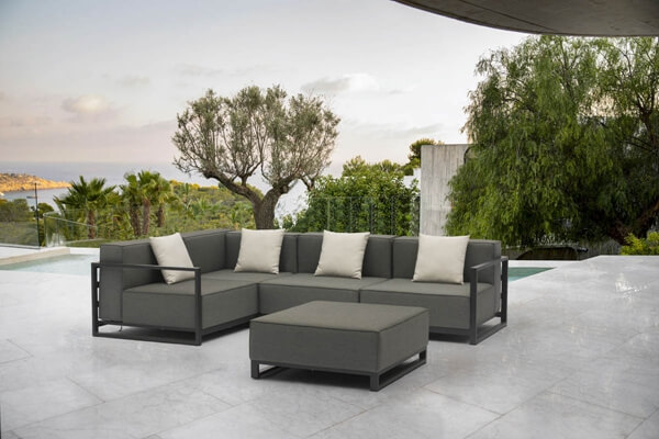 Garden Corner Sofa With Quick Dry Foam