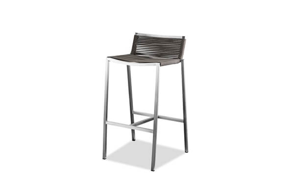 Outdoor Barstool With Stainless Steel Frame