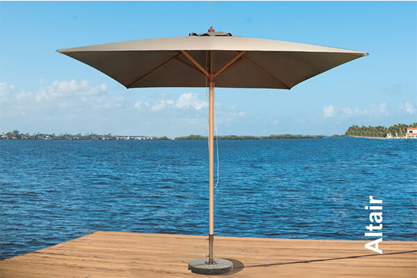 Customized outdoor restaurant umbrellas