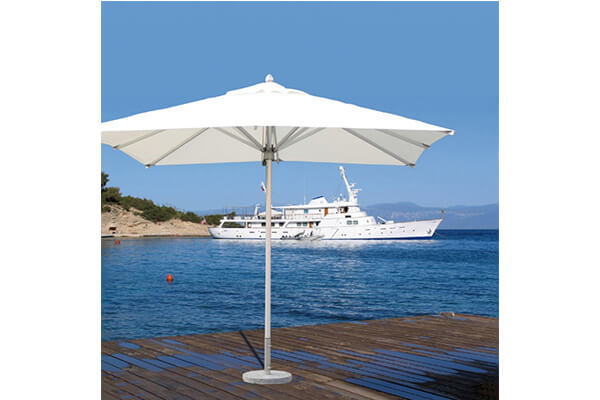 Customized outdoor restaurant umbrellas