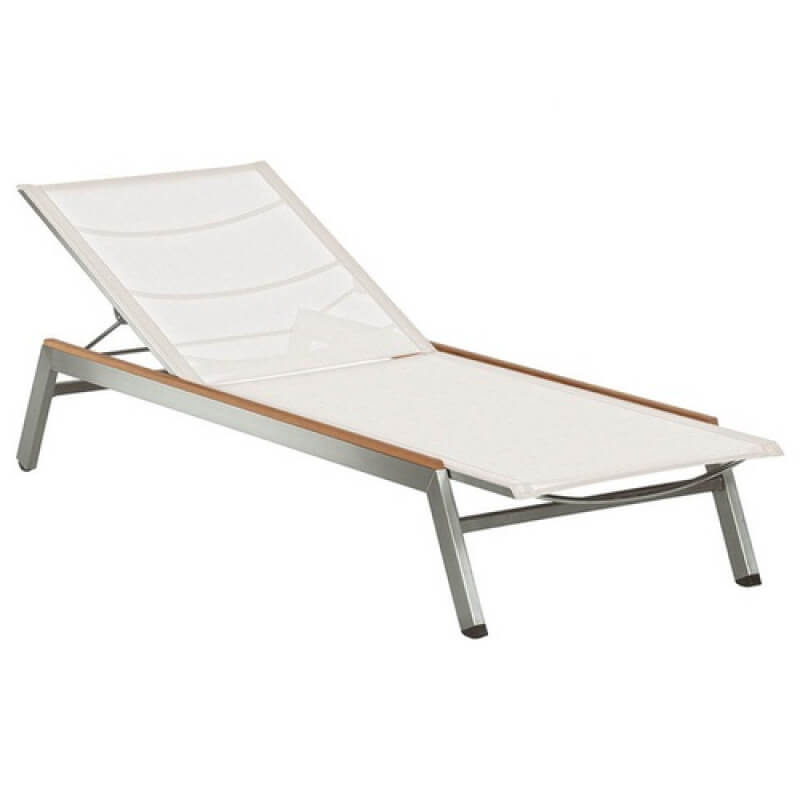 Commercial pool furniture supply outdoor sunlounger 316 stainless steel frame