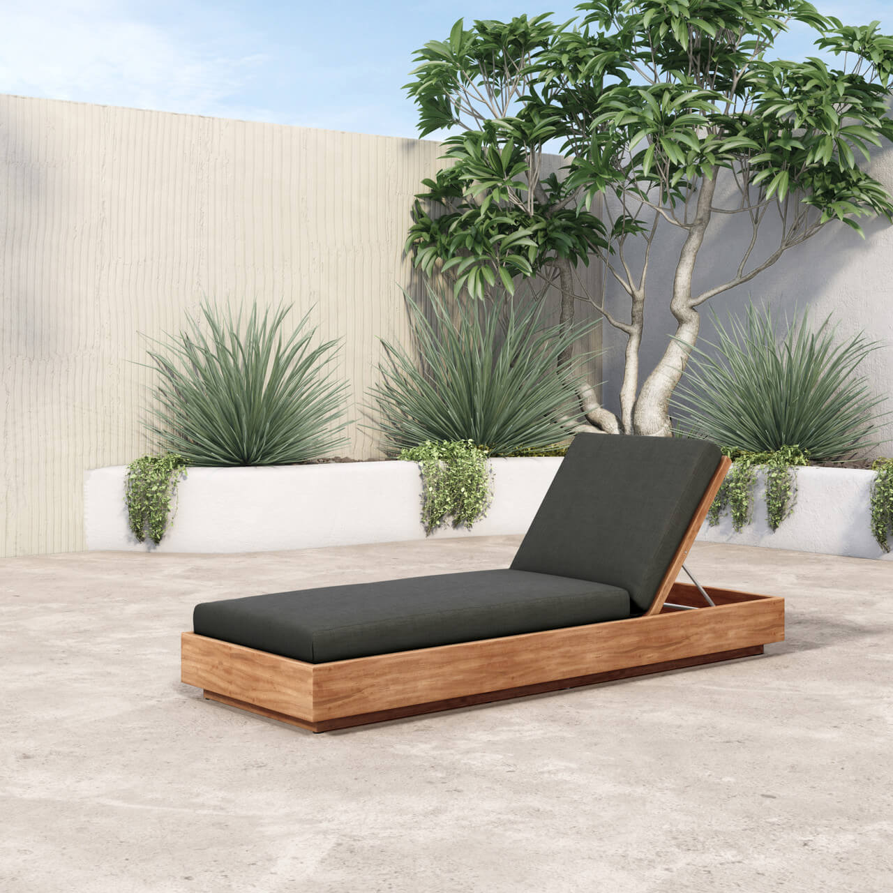 Modern high quality outdoor sunlounger daybed in Mauritius