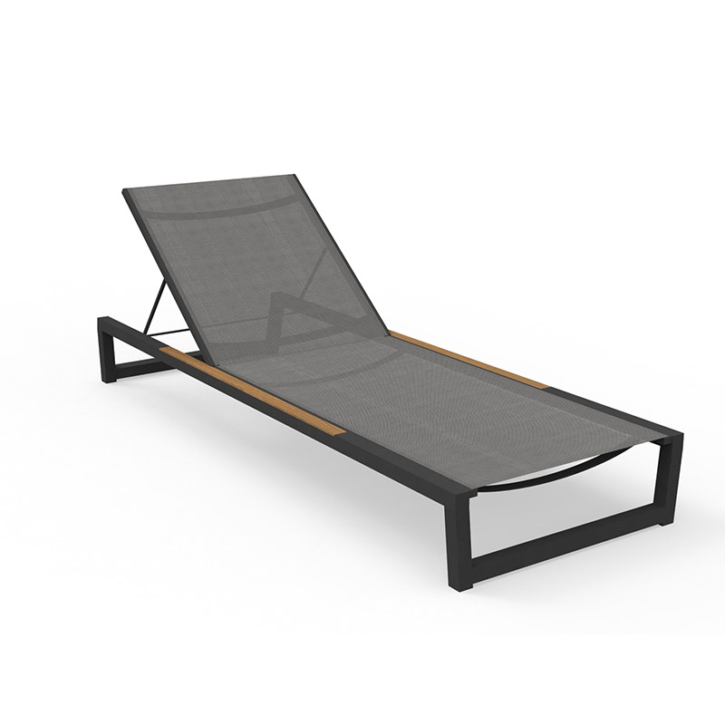 Muebles exterior outdoor furniture factory supplier|Garden aluminum sunlounger stackable