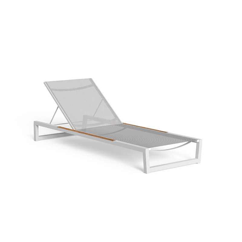 Muebles exterior outdoor furniture factory supplier|Garden aluminum sunlounger stackable