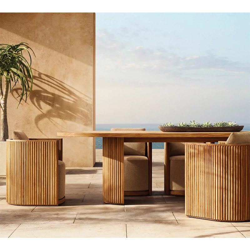 Outdoor Round Thick Table Luxury Patio Furniture Manufacturer – Manufacturers, Factory, Wooden Suppliers