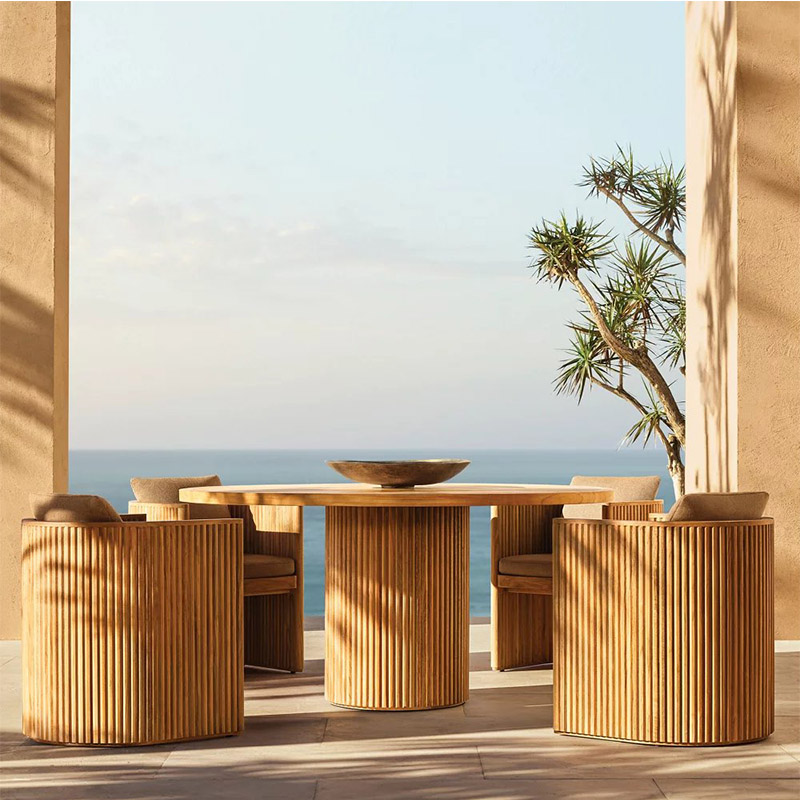 Outdoor Round Thick Table Luxury Patio Furniture Manufacturer – Manufacturers, Factory, Wooden Suppliers