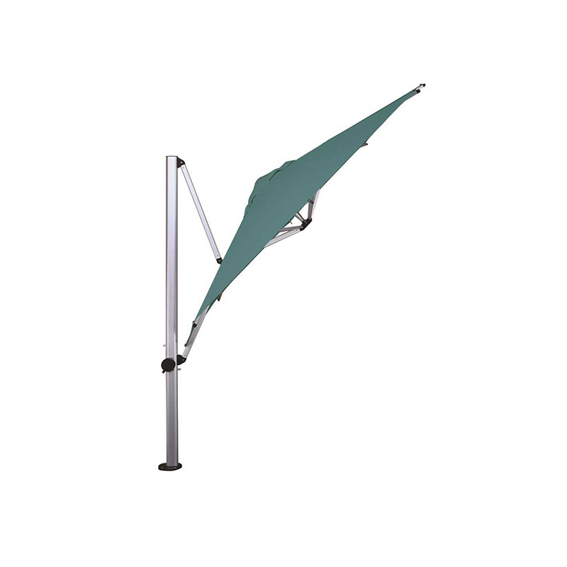 Outdoor commercial square-Octagon crank lift patio umbrella aluminum frame with Sunbrella fabric