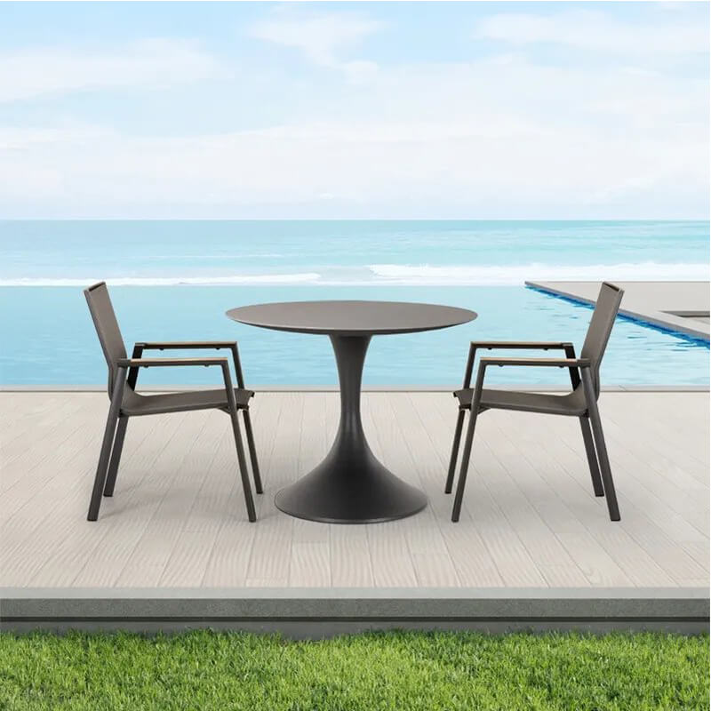 Luxury outdoor round dining set table wholesale in Islas Canarias Spain