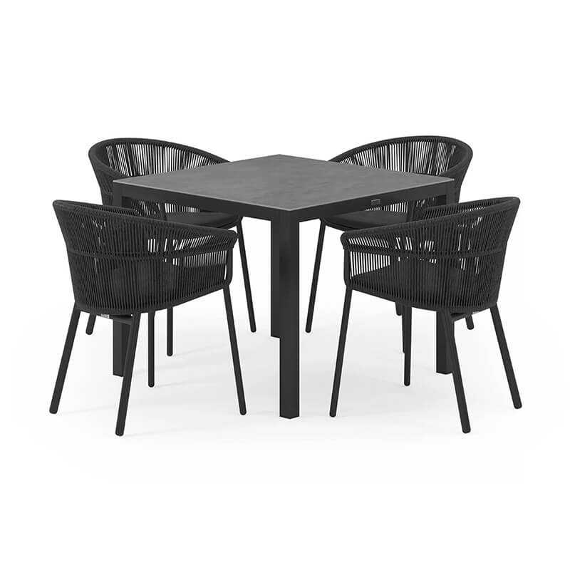 Feltro muebles jardin restaurant patio furniture square table with chairs