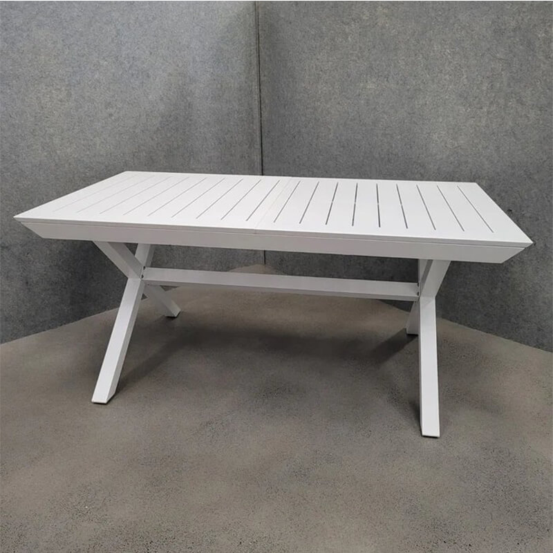 Modern expandable dining table|white outdoor extendable dining table supplier factory in China